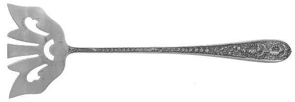 Corsage (Sterling, 1935, No Monogram) Bacon Fork (All Solid Piece)