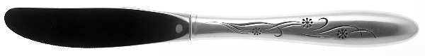 Cynthia-Engraved (Sterling, 1957) Modern Hollow Butter Spreader (Stainless)