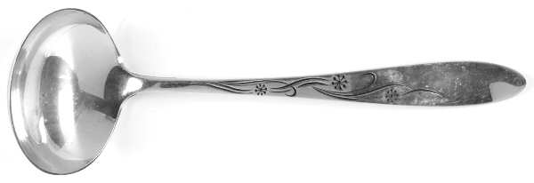 Cynthia-Engraved (Sterling, 1957) Solid Gravy Ladle