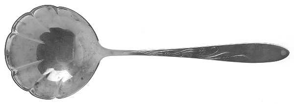 Cynthia-Engraved (Sterling, 1957) Small Solid Berry/Casserole Spoon