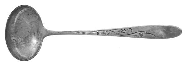 Cynthia-Engraved (Sterling, 1957) Solid Piece Cream Ladle
