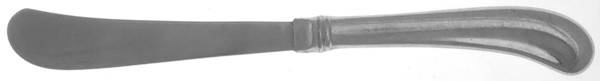 Fairfield (Pewter-Glossy Finish) Butter Spreader Hollow Hdl-Paddle/Stainless Blade