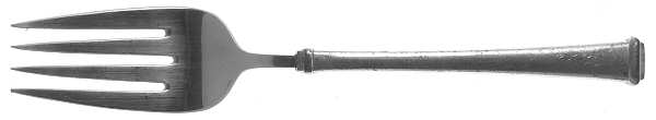 Farmington (Pewter, Satin) Medium Solid Cold Meat Serving Fork