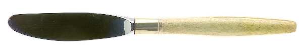Florentine Golden (Sterling, 1962) Modern Hollow Butter Spreader (Stainless)