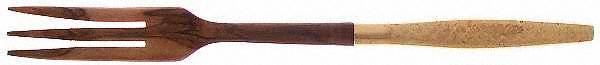 Florentine Golden (Sterling, 1962) Salad Serving Fork with Wooden Prongs
