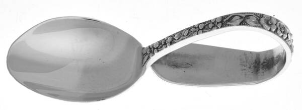 Forget-Me-Not (Sterling, 1910) Baby Spoon with Curved Handle HC