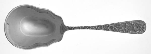 Forget-Me-Not (Sterling, 1910) Solid Salad Serving Spoon