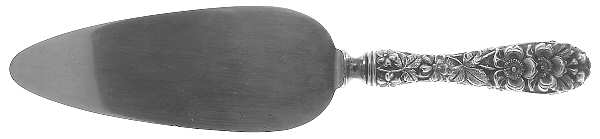 Forget-Me-Not (Sterling, 1910) Pie Server with Silverplate Blade