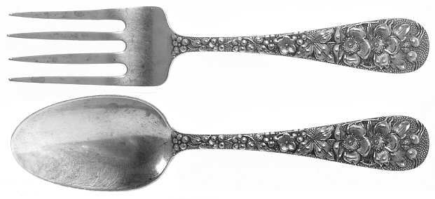 Forget-Me-Not (Sterling, 1910) 2 Pc Baby Set (BF, BS)