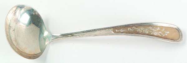 Golden Calvert-Engraved (Sterling, 1982) Solid Gravy Ladle