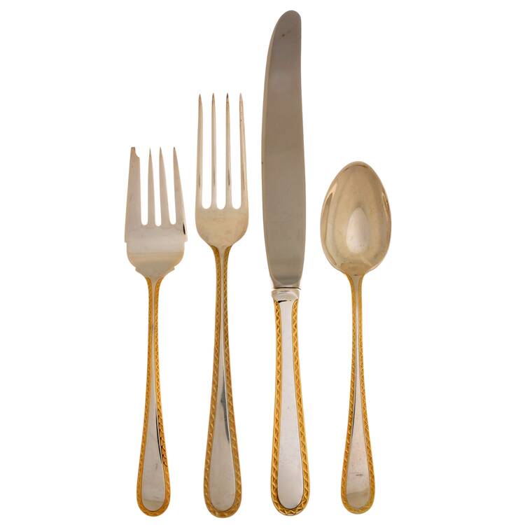 Golden Winslow (Sterling, 1850) 32  Piece Estate Set