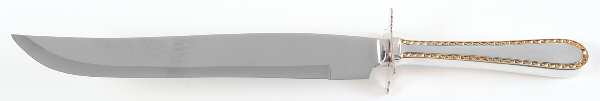 Golden Winslow (Sterling, 1850) Large Stainless Blade Roast Carving Knife