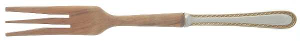 Golden Winslow (Sterling, 1850) Salad Serving Fork with Wooden Prongs