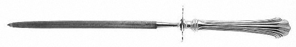 Homewood (Sterling, 1938, No Monograms) Large Steel Rod Knife Sharpener