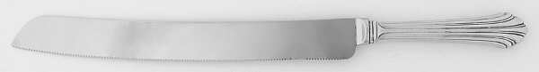 Homewood (Sterling, 1938, No Monograms) Wedding Cake Knife with Stainless Blade