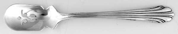 Homewood (Sterling, 1938, No Monograms) Short Handled Olive Spoon with Pierced Bowl