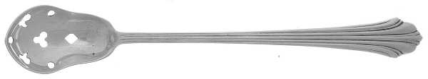 Homewood (Sterling, 1938, No Monograms) Pierced Bowl Short Handle Olive Spoon