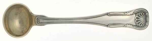 King (Sterling, 1825) Master Salt Spoon