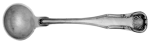 King (Sterling, 1825) Individual Salt Spoon