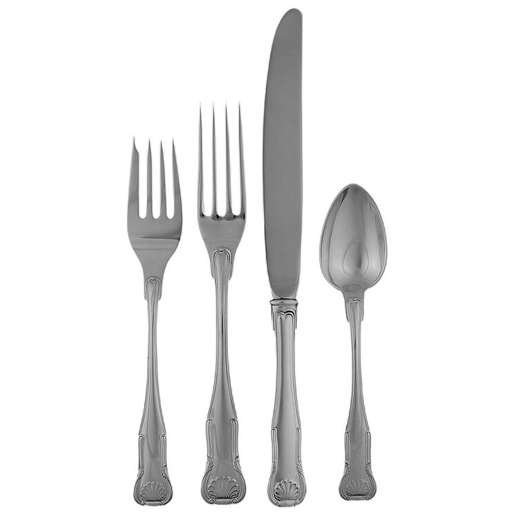 King (Sterling, 1825) 32 Piece Estate Set