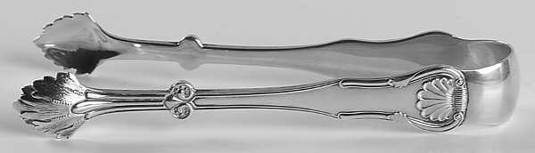 King (Sterling, 1825) Large Sugar Tongs