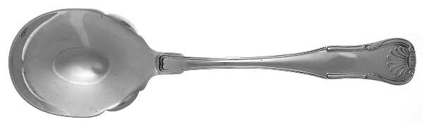 King (Sterling, 1825) Solid Salad Serving Spoon