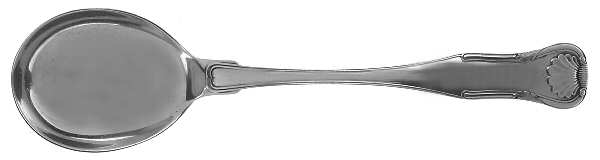 King (Sterling, 1825) Round Bowl Soup Spoon (Gumbo)