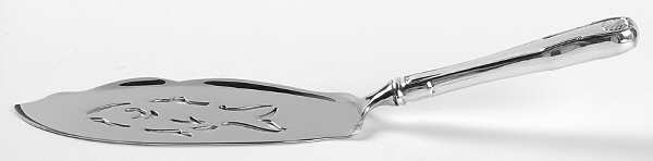 King (Sterling, 1825) Fish Server, Stainless Blade with Pierced Bowl