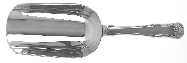 King (Sterling, 1825) Ice Scoop with Silverplate Bowl