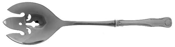 King (Sterling, 1825) Salad Serving Fork with Stainless Prongs