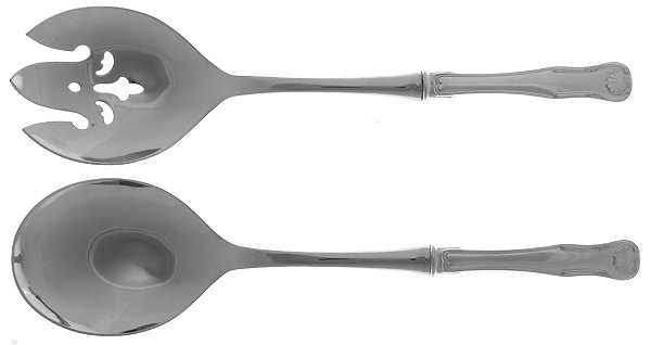 King (Sterling, 1825) 2 Pc Salad Set with Stainless Bowl