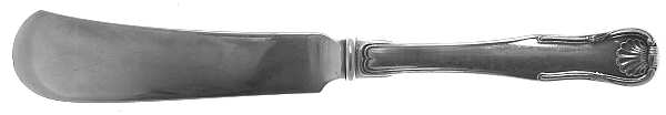 King (Sterling, 1825) Hollow Handle Master Butter with Sterling Blade
