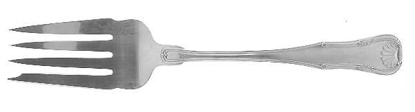 Medium Solid Cold Meat Serving Fork