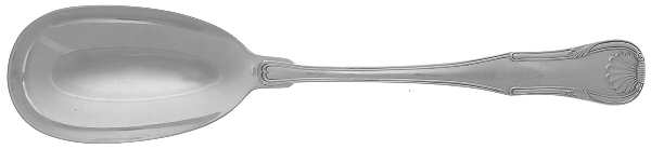 King (Sterling, 1825) Solid Serving Spoon