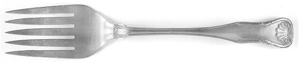 King (Sterling, 1825) Oversize Solid Salad Servng Fork