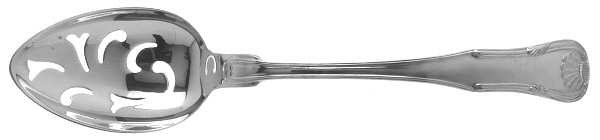 King (Sterling, 1825) Pierced Tablespoon (Serving Spoon)