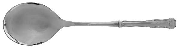 King (Sterling, 1825) Salad Servng Spoon with Stainless Bowl