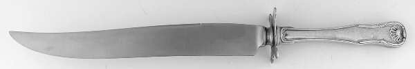 King (Sterling, 1825) Large Carving/Roast Knife StnlBl w/Sterling Guard