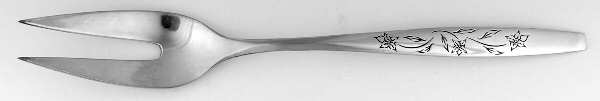 Kingsley (Sterling, 1959) Medium Solid Cold Meat Serving Fork by Kirk Stieff
