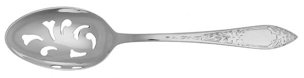 Lady Claire-Hand Engr(Sterling, 1925, Monograms) Pierced Tablespoon (Serving Spoon) HC