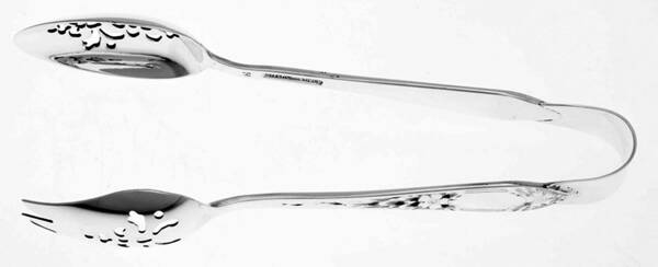 Lady Claire-Hand Engraved (Sterling, 1925) Ice Serving Tongs Small HC