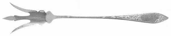 Lady Claire-Hand Engraved (Sterling, 1925) Large Lettuce Serving Fork by Kirk Stieff