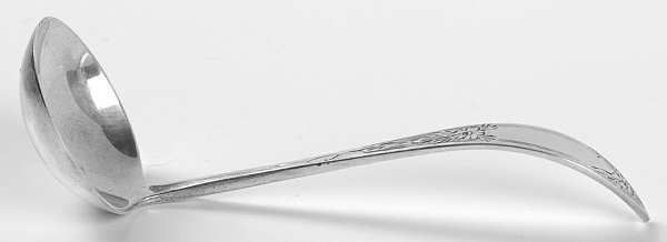 Lady Claire-Hand Engraved (Sterling, 1925) Solid Piece Cream Ladle