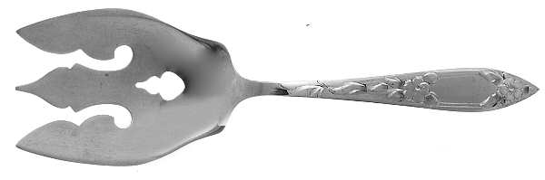 Lady Claire-Hand Engraved (Sterling, 1925) Small Solid Serving Fork by Kirk Stieff