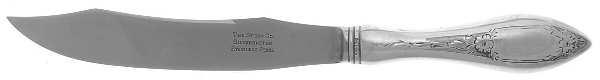 Lady Claire-Hand Engraved (Sterling, 1925) Small Steak Carving Knife with Stainless Blade