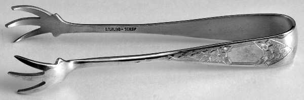 Lady Claire-Hand Engraved (Sterling, 1925) Small Sugar Tongs