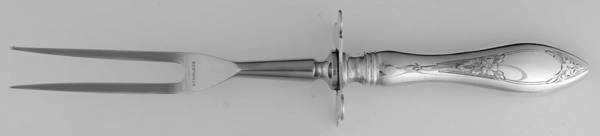 Lady Claire-Hand Engraved (Sterling, 1925) Small Carving Fork W/Sterling Guard