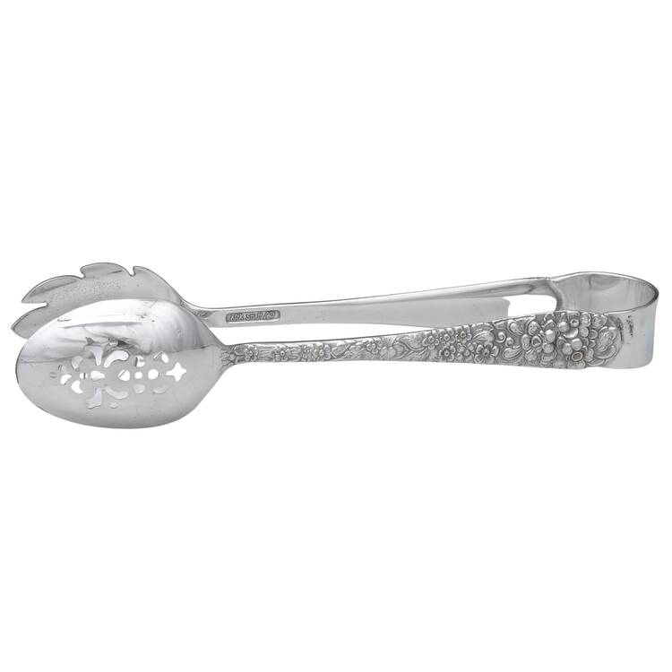 Maryland Rose (Silverplate, 1980) Ice Serving Tongs Large HC
