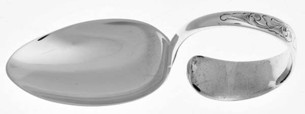 Mayflower (Sterling, 1846) Curved Handle Baby Spoon