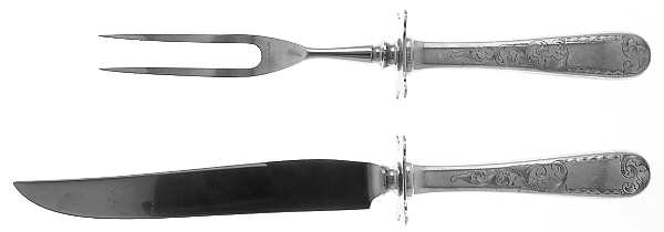 Mayflower (Sterling, 1846) 2 Piece Small Carving Set W/ Sterling Guard